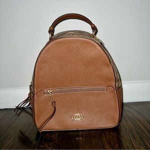 New condition Coach Jordyn backpack with signature canvas